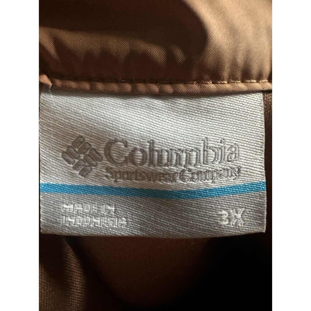 NWT Columbia Womens 3X Winter Warmth Sherpa Fleece Full Zip Jacket Plaid Tan - Picture 6 of 6